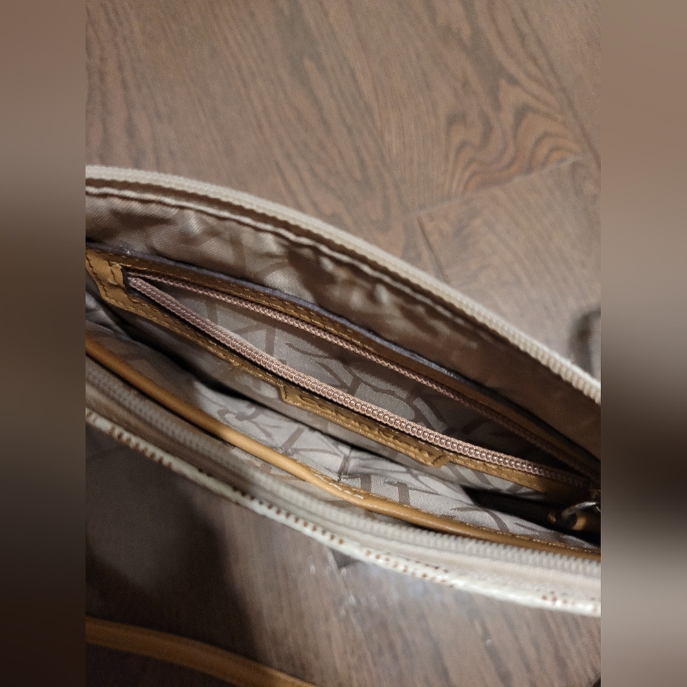 Calvin Klein Beige and Tan Crossbody Bag - Picture 6 of 7